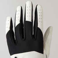 Men's golf right-handed glove - 100 white and black