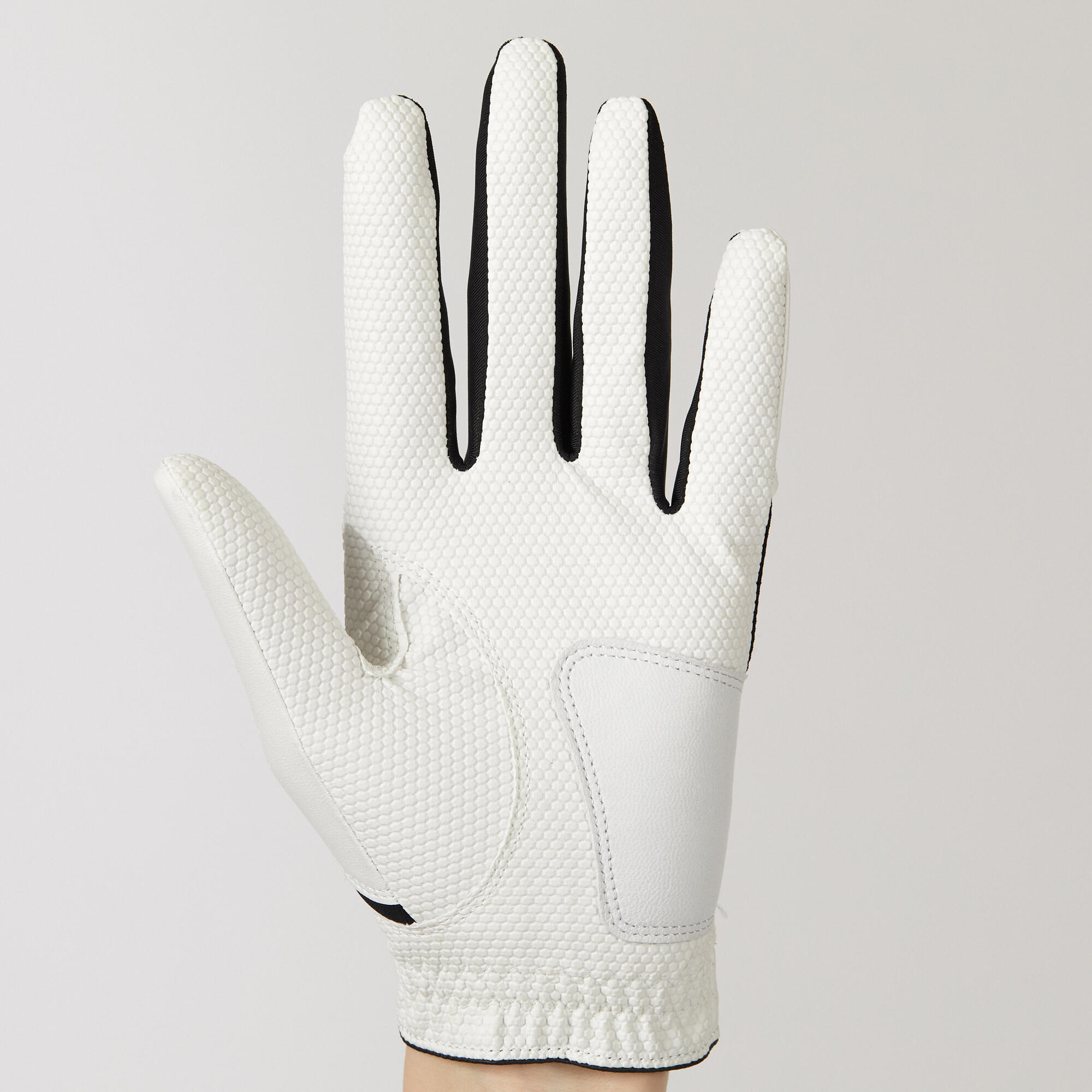 WHITE RIGHT-HANDED KID'S GOLF GLOVE 3/6