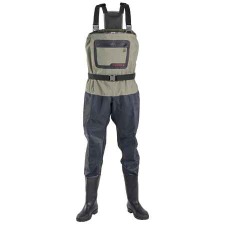 Fishing waders PVC breathable 500