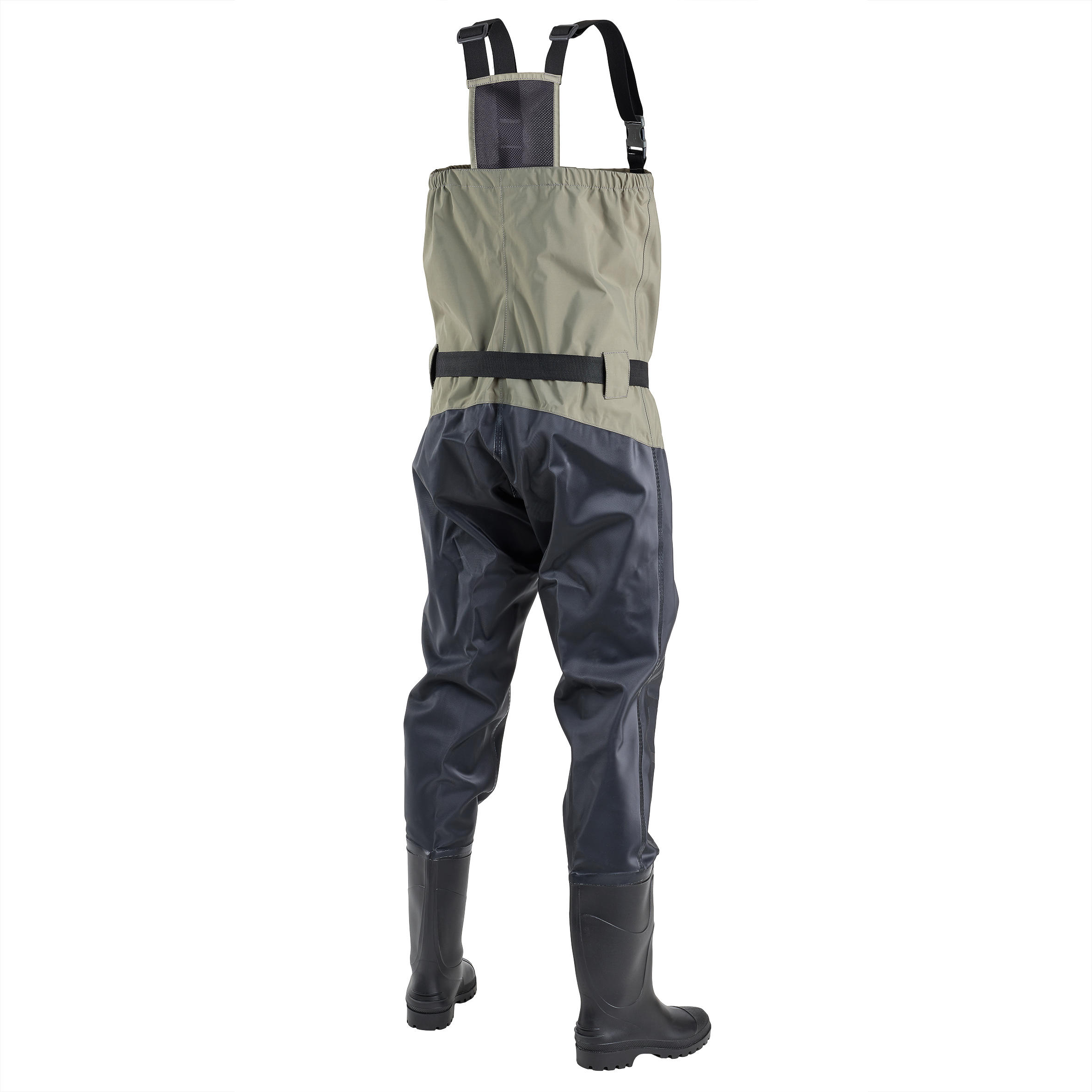 Waders for Men, Fly Fishing Waders with Boots Durable One Piece Raincoat  Suitable for Fishing Aquaculture (Color : B, Size : 38 EU)