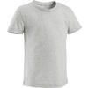 T-shirt met korte mouwen 100 peuter- en kleutergym grijs