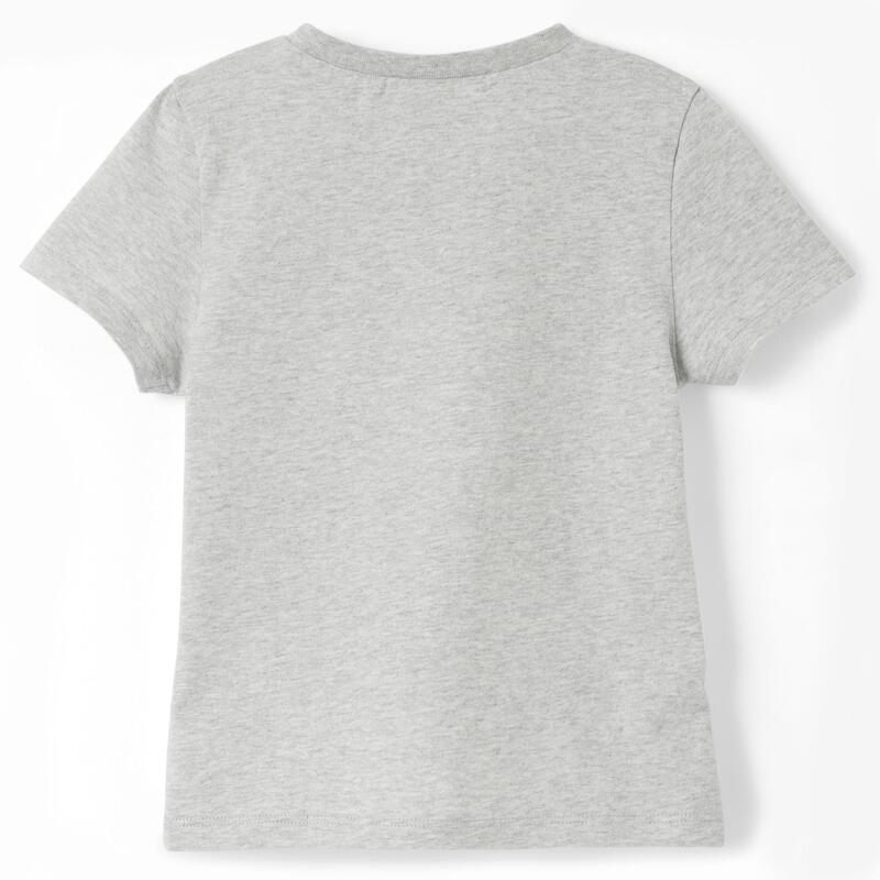 T-Shirt manga curta 100 de Bébé para Ginástica, cinzenta