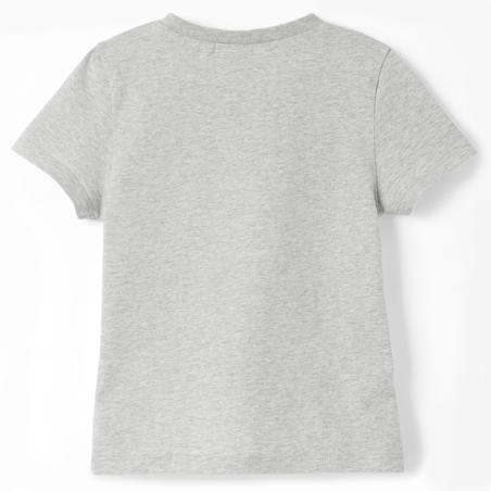 T-Shirt manches courtes baby gym 100 Gris