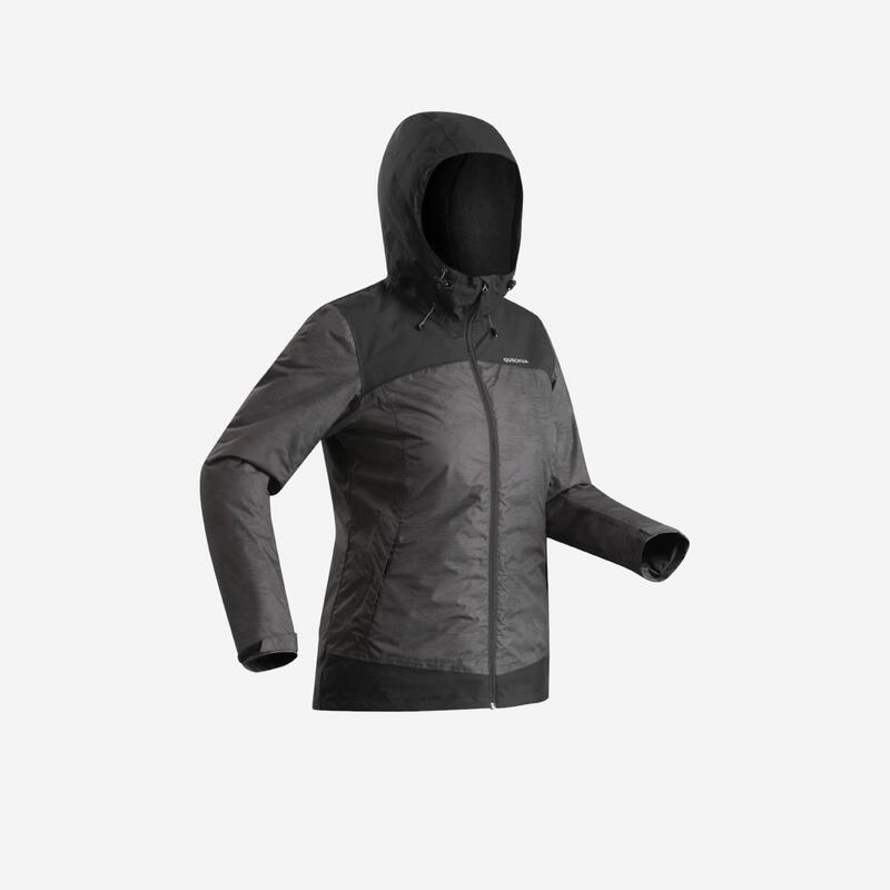 Veste de randonnée neige femme SH100 x-warm noir Veste de randonnée neige femme SH100 x-warm noir