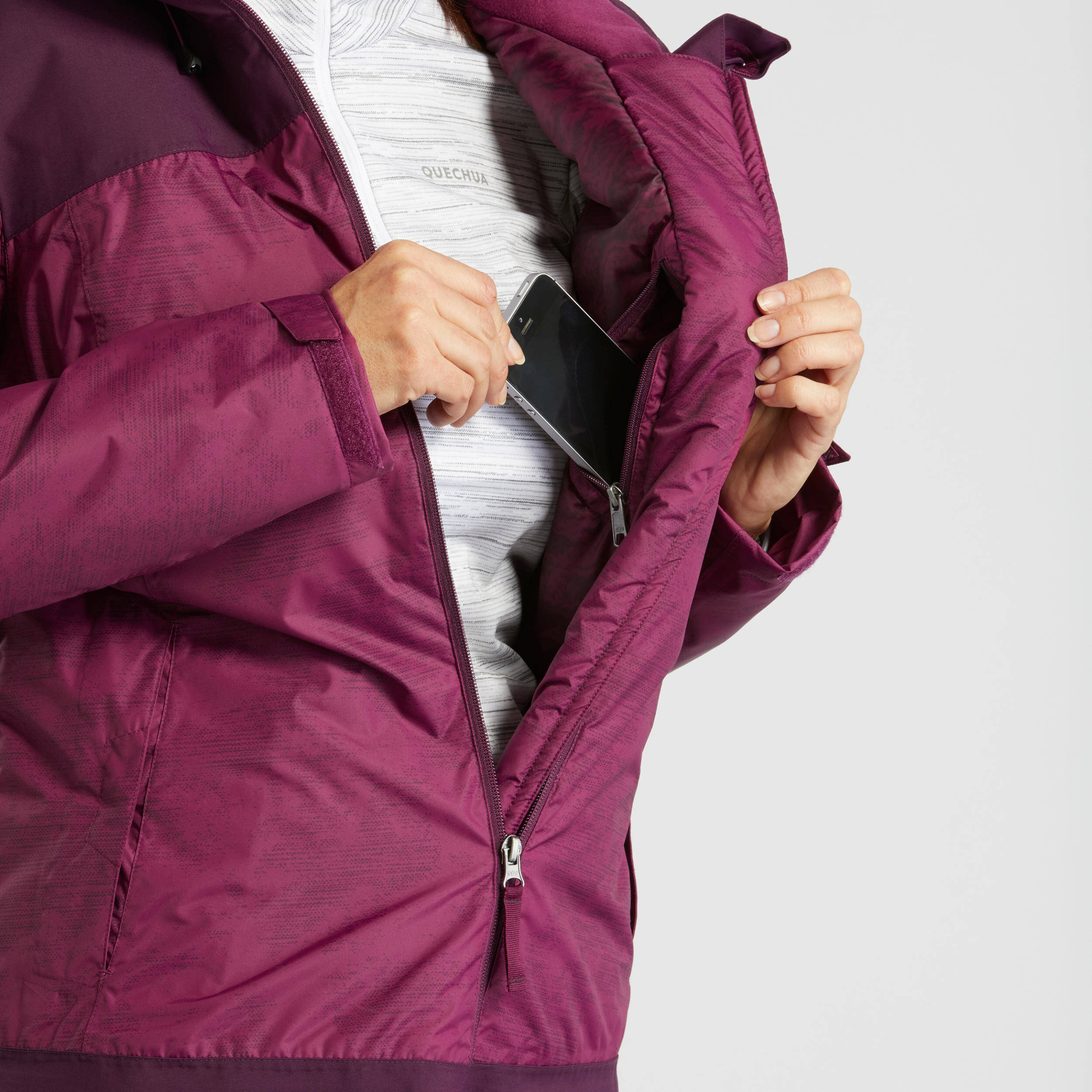 Women’s Snow Hiking Jacket - SH100 X-WARM -10°C - Water Repellent -  5