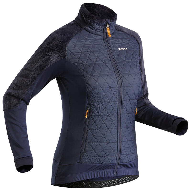 Women's Warm Hybrid Fleece Hiking Jacket - SH900 X-WARM