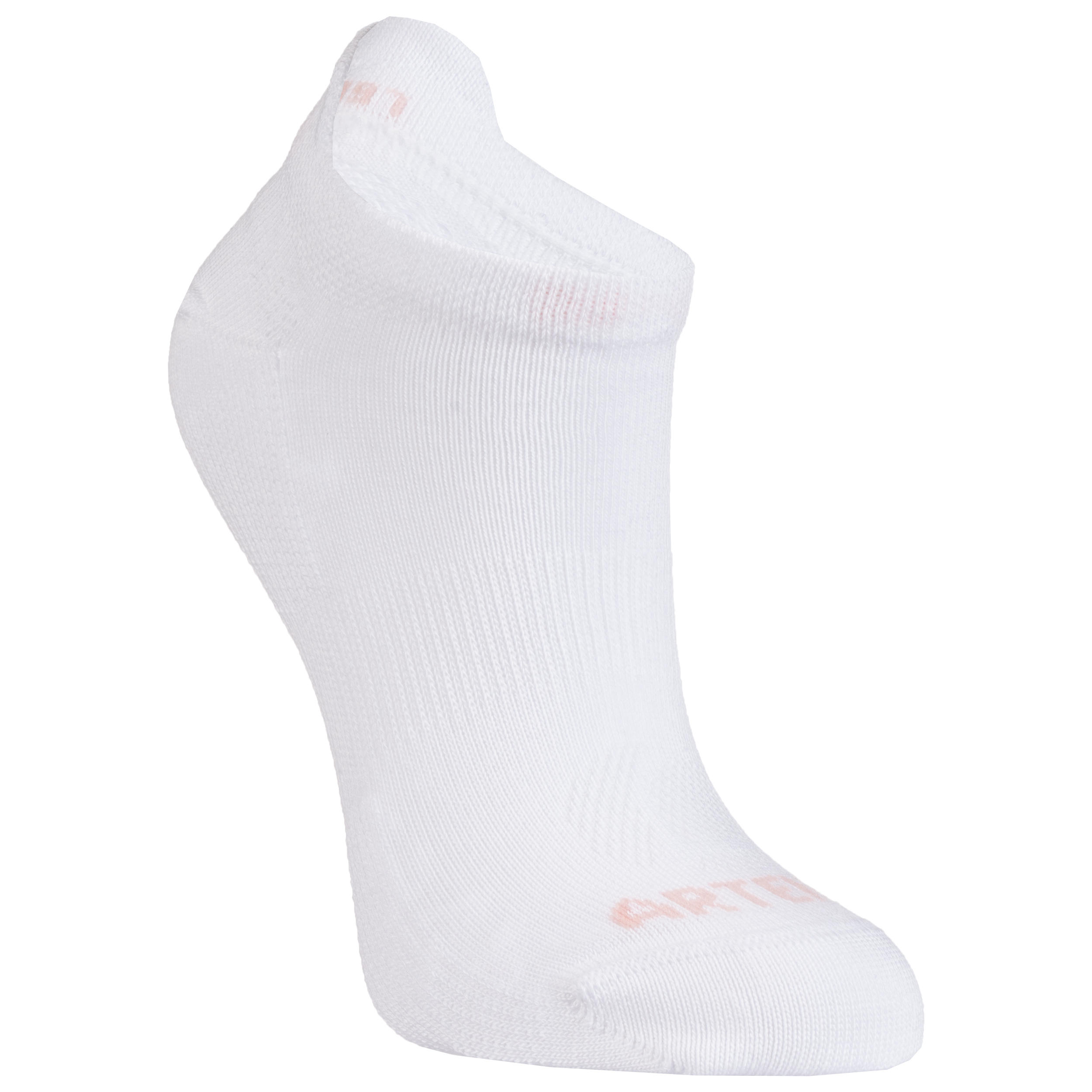 RS 160 Junior Low Sports Socks 6-Pack - Pink/White/Green 3/8
