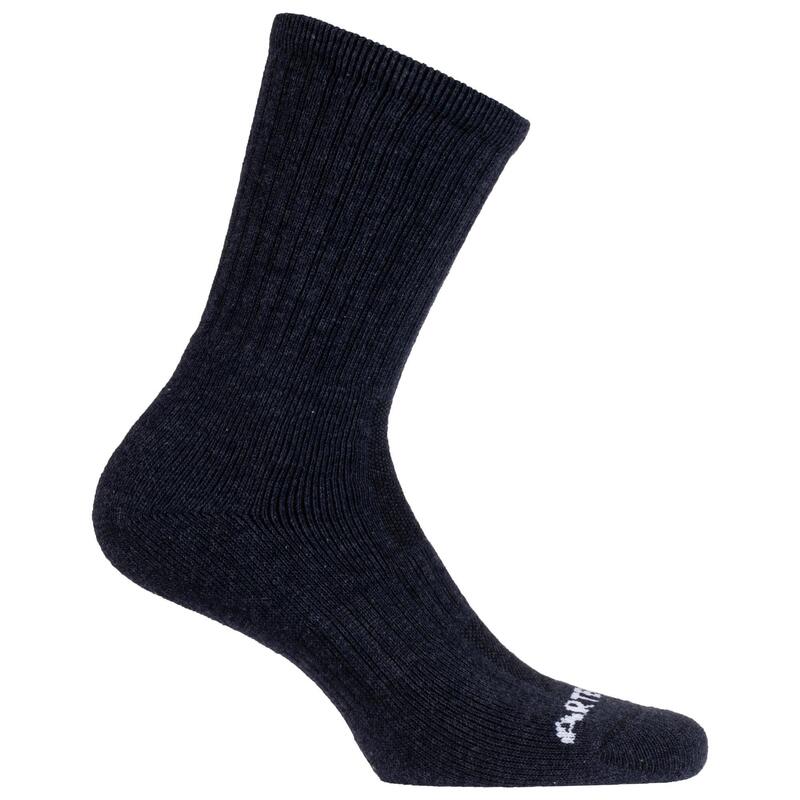 CHAUSSETTES DE SPORT HAUTES ARTENGO RS 500 NAVY NAVY CHINE LOT DE 4