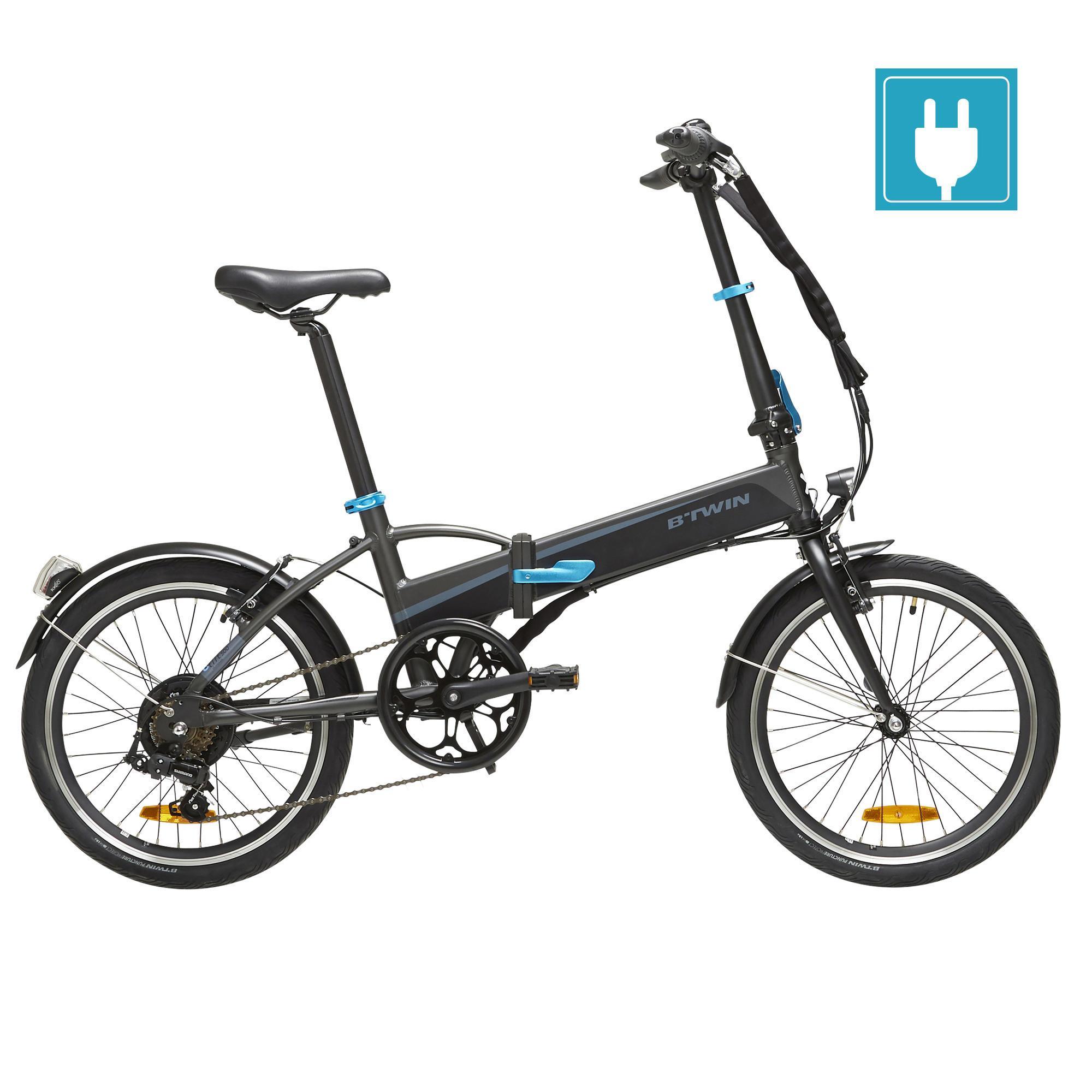 VELO PLIANT A ASSISTANCE ELECTRIQUE TILT 500 NOIR B'twin ...