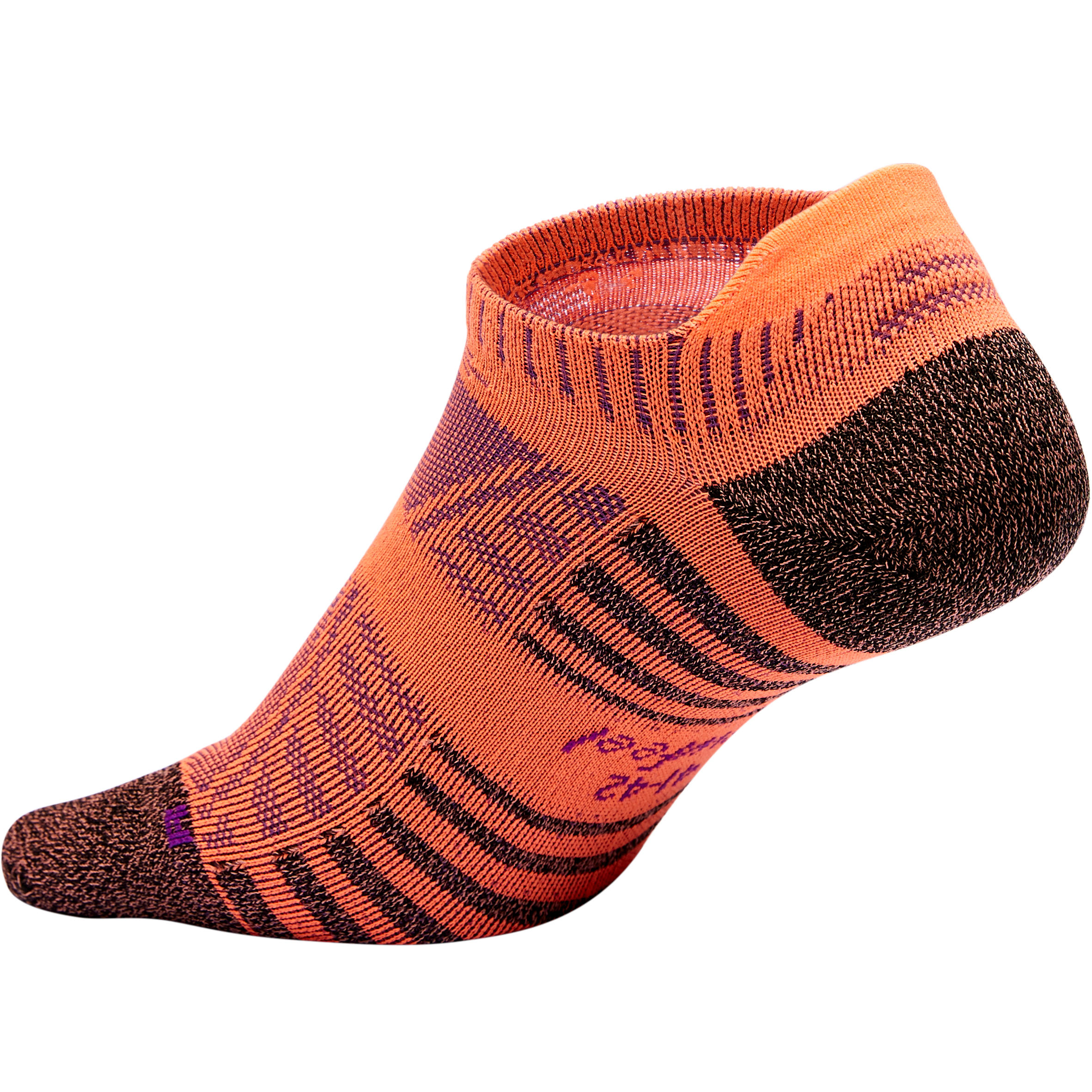 WS 900 Invisible Nordic and fitness walking socks - orange 2/7