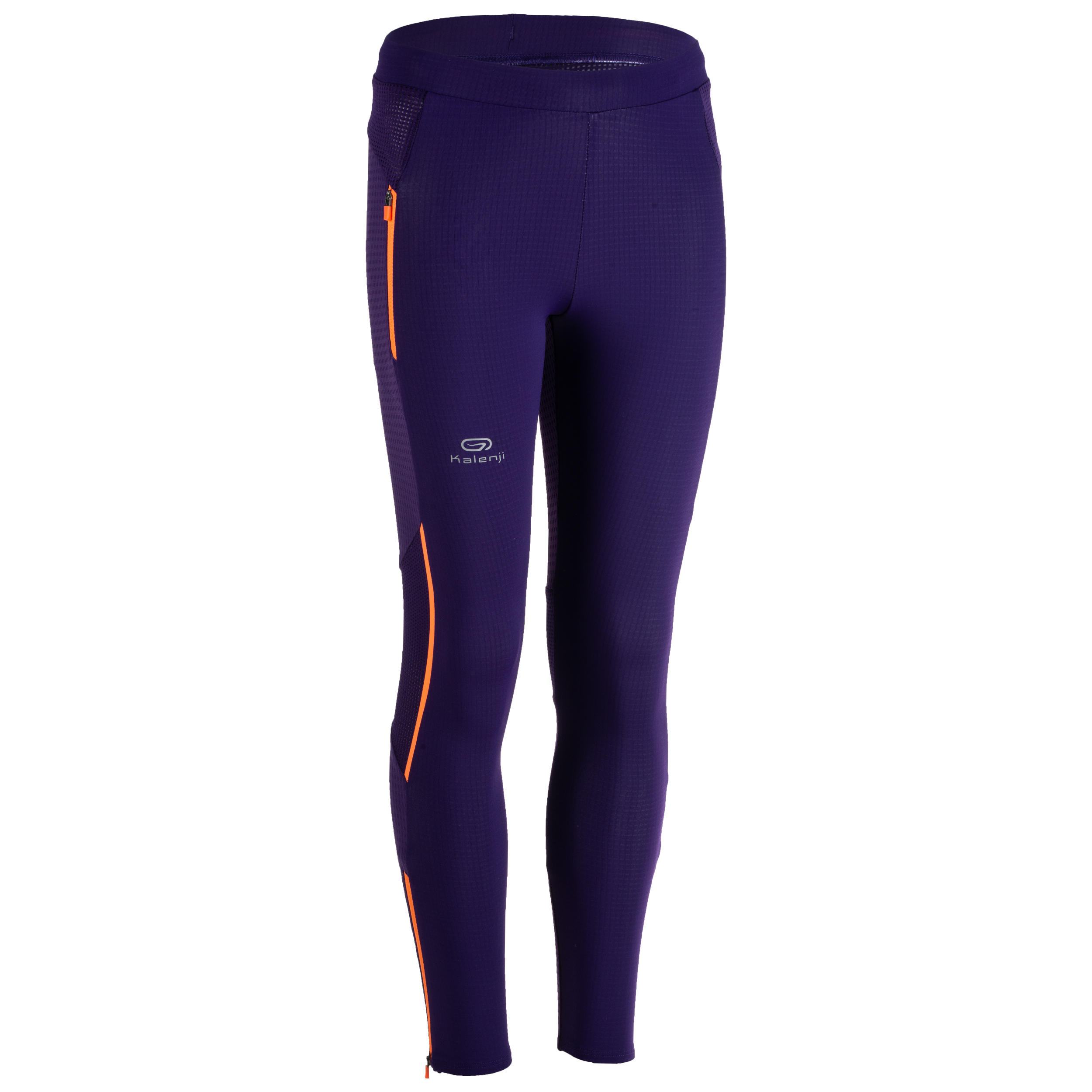 Girls' Athletics Tights Kiprun - Purple 