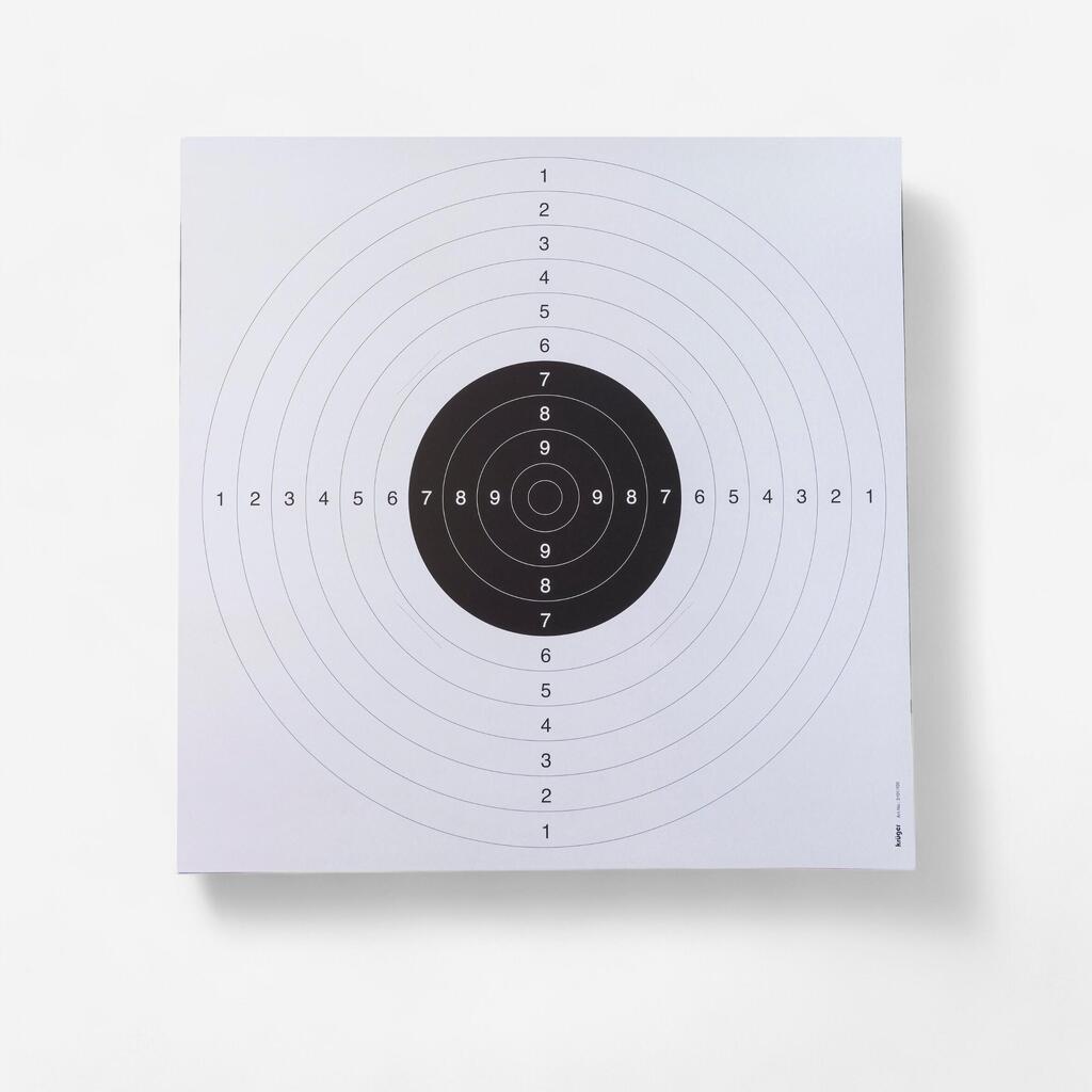 20 C50 TARGETS BLACK AND WHITE. 53CM X 53CM