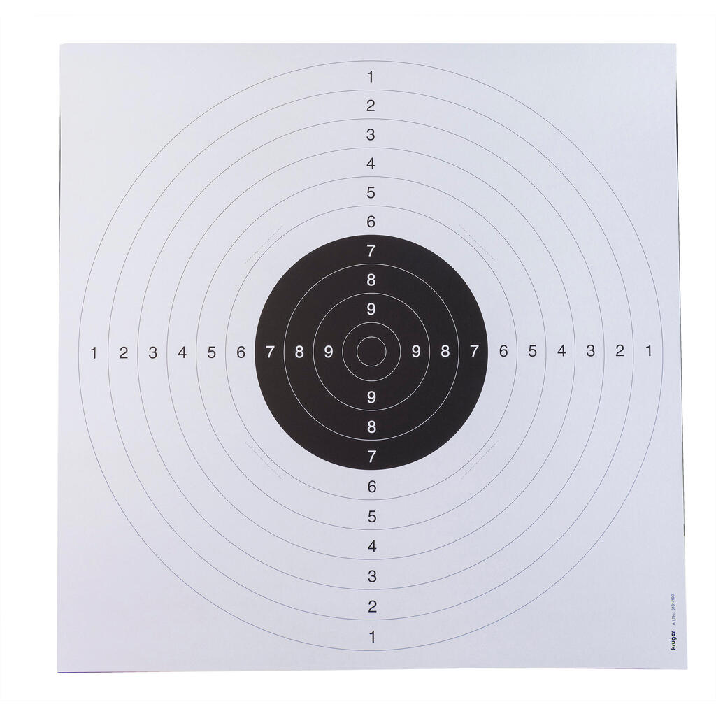 20 C50 TARGETS BLACK AND WHITE. 53CM X 53CM