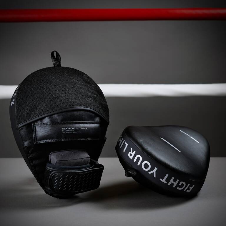 500 Curved Punch Mitts with Fastener Strap - Black