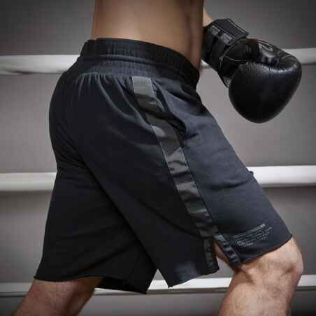 Short pantalon corto de boxeo Outshock 100 negro