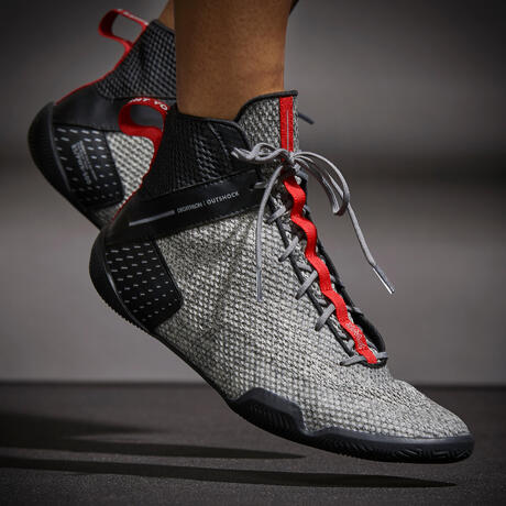 shoes boxing lightweight flexible decathlon grey domyos
