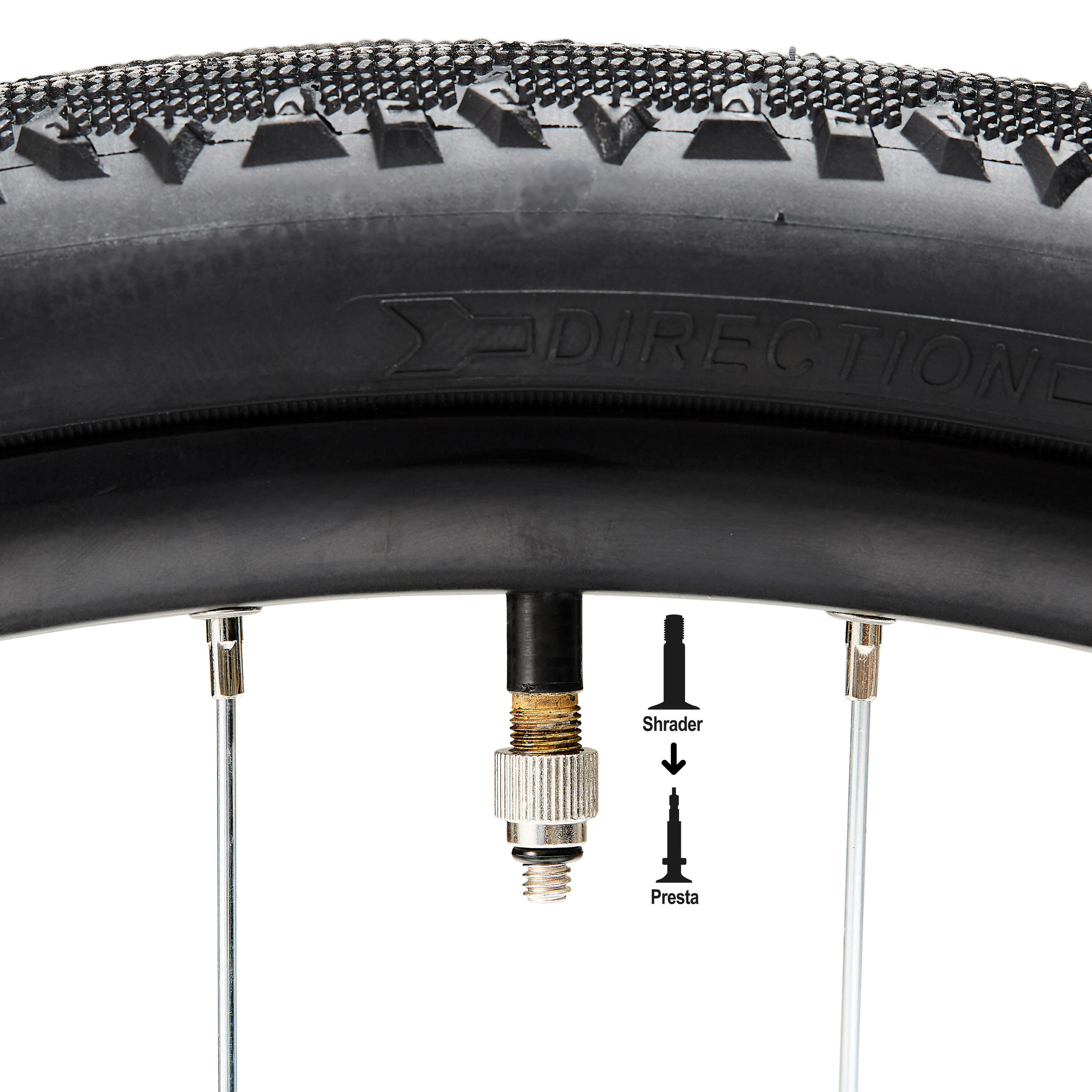 Presta / Schrader Connector Hose 6/7