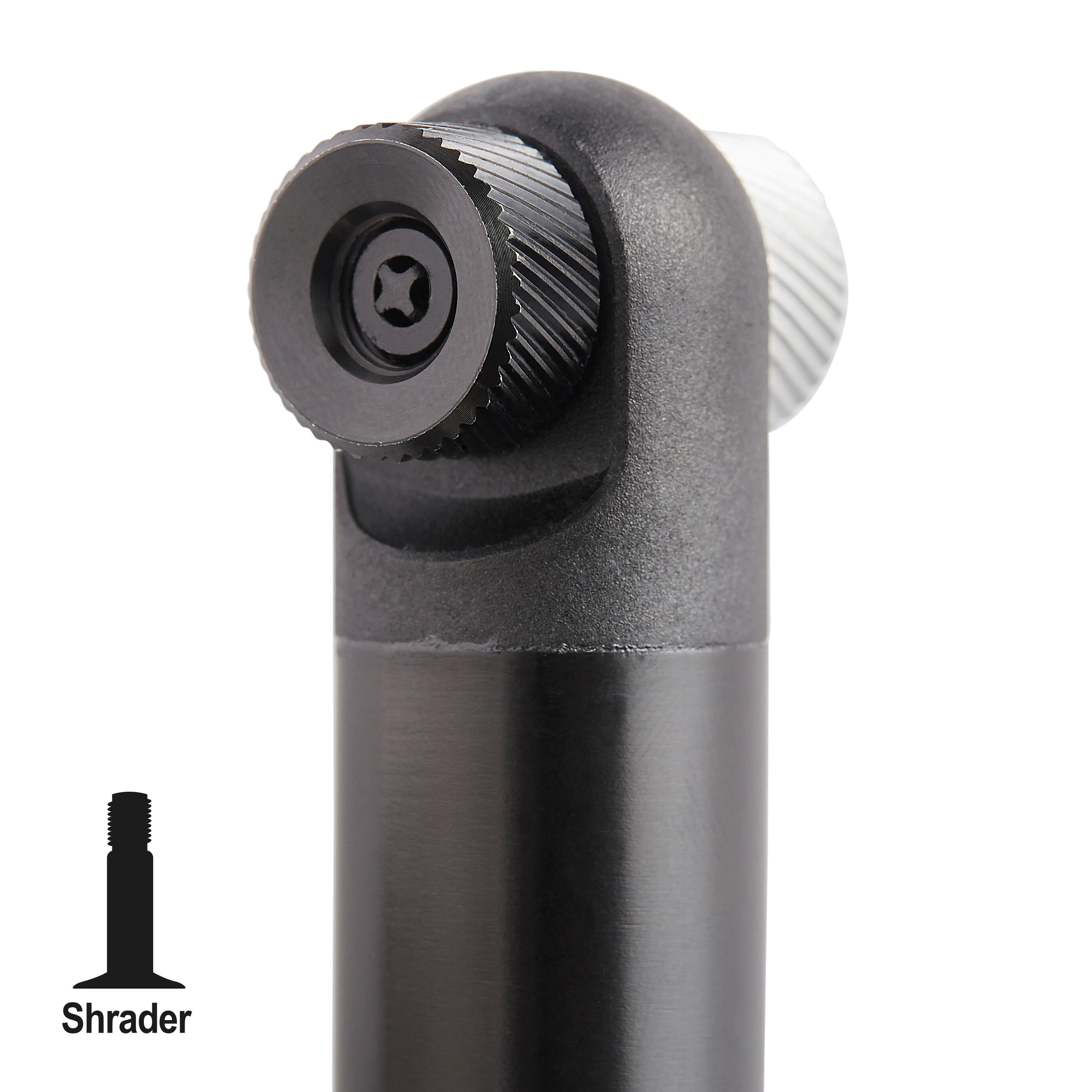 Pompe à main de vélo compacte – noir - ROCKRIDER