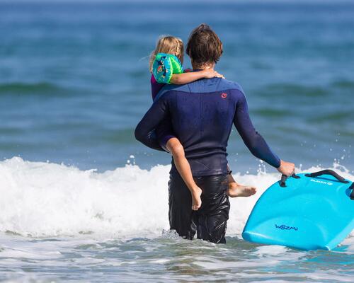 Olaian surfer bodyboard avec enfant teaser