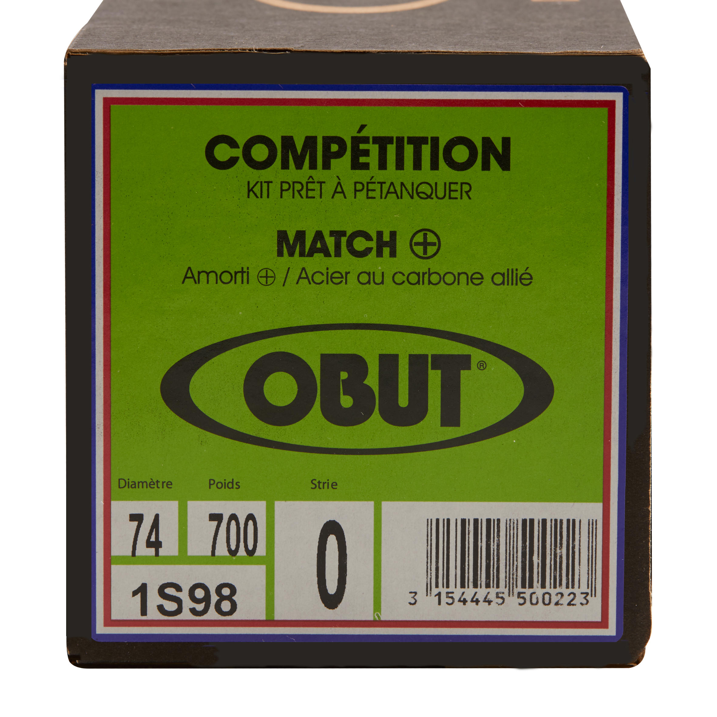 BOULES DE PÉTANQUE COMPÉTITION OBUT MATCH+ 2/3
