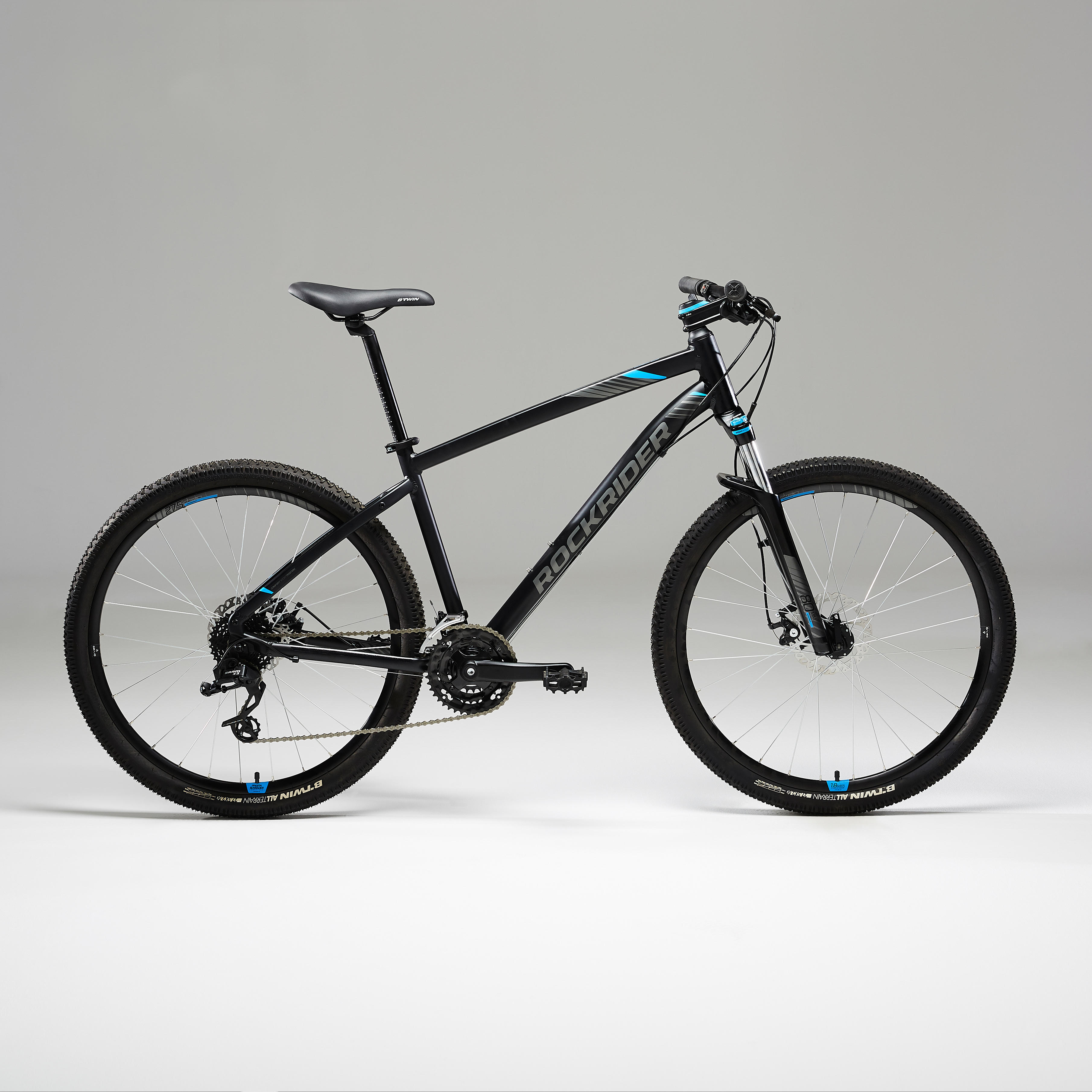 Kerékpár MTB ST 520, 27,5”, fekete, kék 