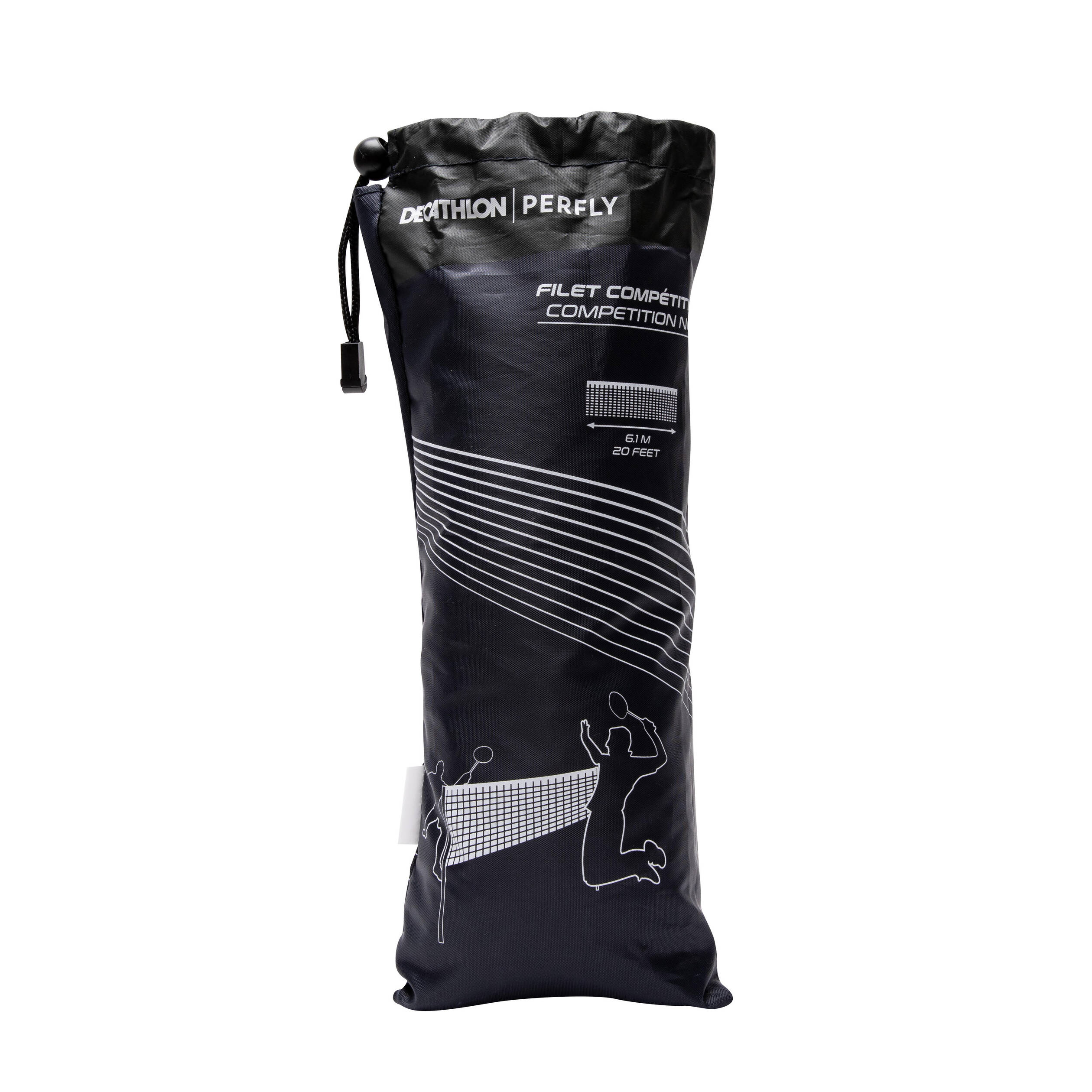 Badminton Indoor Competition Net Black