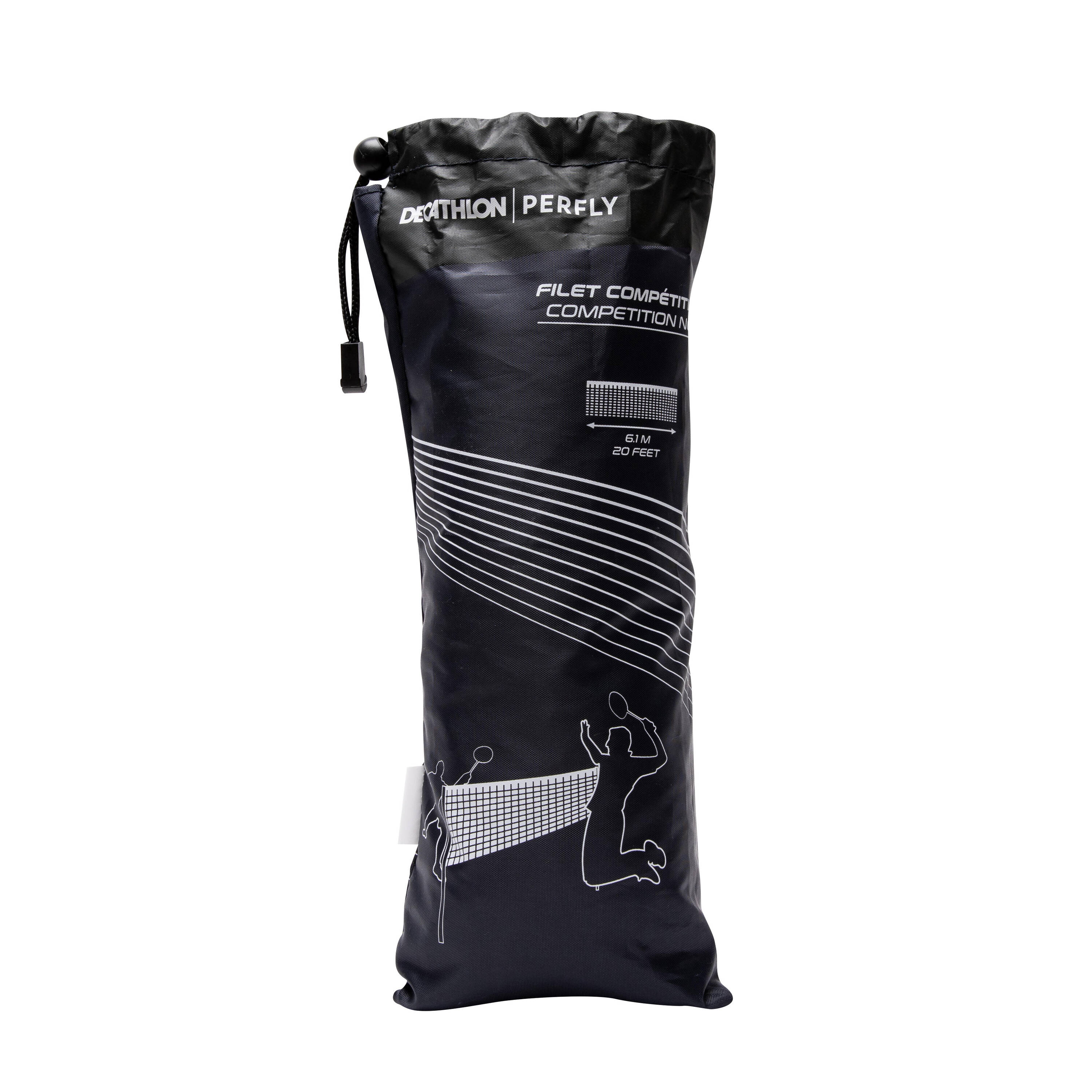 Badminton Indoor Competition Net Black -  1