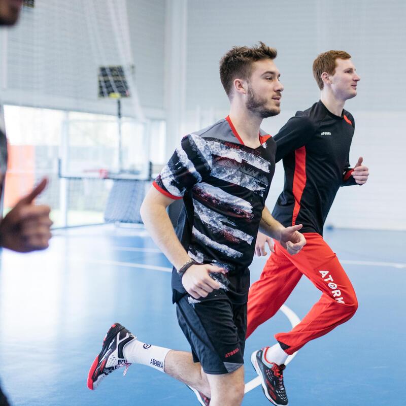 Maillot de handball homme H500 noir / blanc / rouge