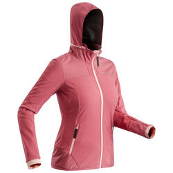 女款超保暖雪地健行外套SH500－粉紅色