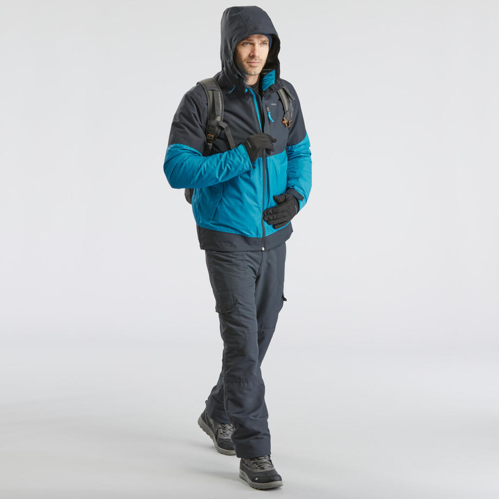 MEN’S WARM WATER REPELLENT SNOW HIKING TROUSERS - SH100 U-WARM .