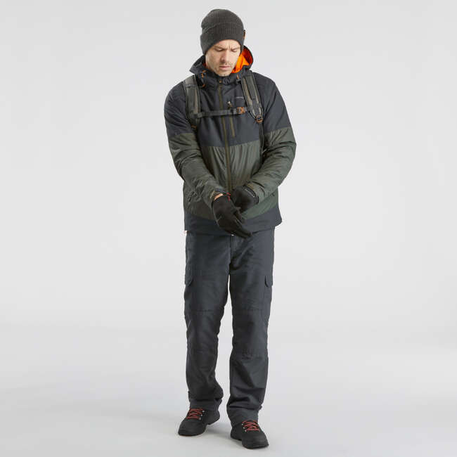 QUECHUA Men's snow hiking mid boots SH100 warm - Black.