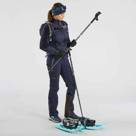 Chaqueta polar cálida híbrida de senderismo - SH900 MOUNTAIN - Mujer