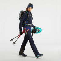 Čizme za planinarenje SH900 PRO MOUNTAIN tople i vodootporne ženske - crne 