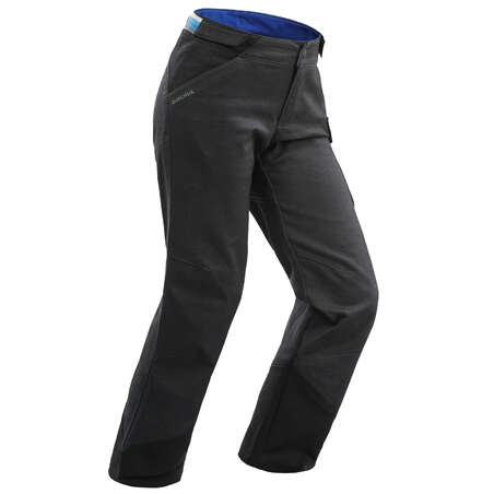 Pantalon chaud de randonnée SH100 WARM garçon 8-14 ans gris