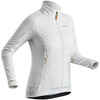 Fleecejacke Hybridjacke Winterwandern SH900 X-Warm Damen weiss 