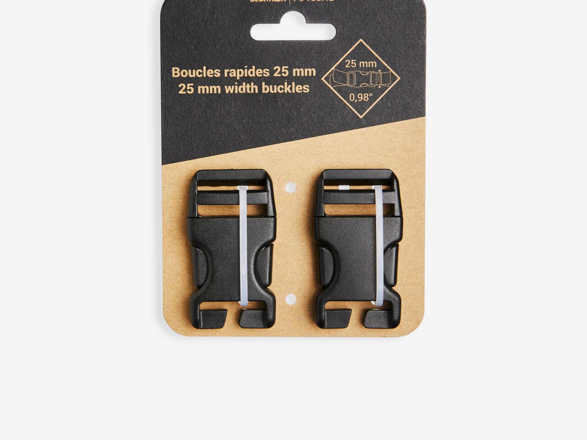 2 x 25 mm quick-release buckles backpack