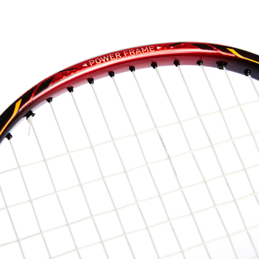 Badmintonschläger BR 990 P Erwachsene rot/orange