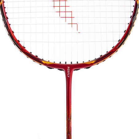 Suaugusiųjų badmintono raketė „BR 990 P“, raudona, oranžinė