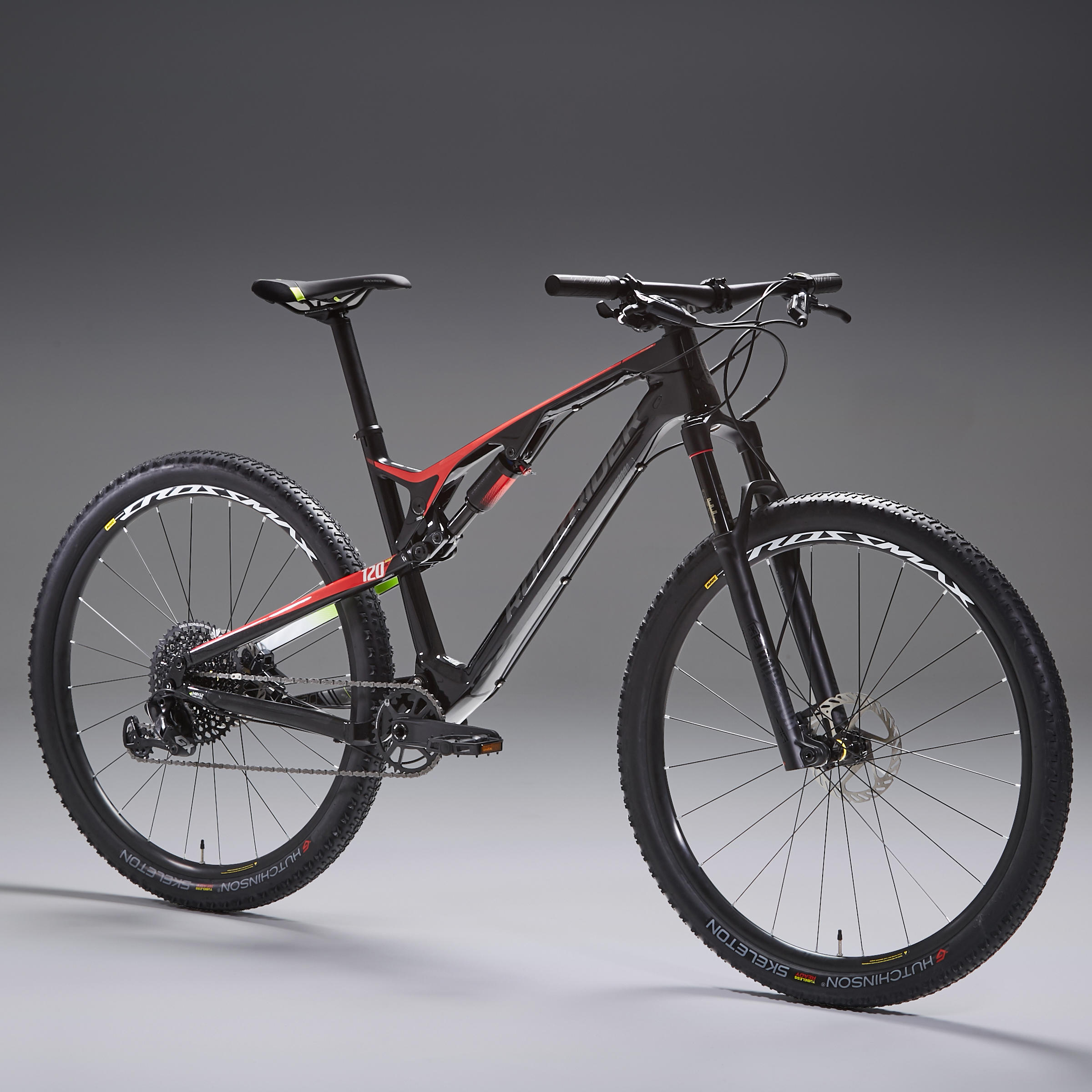 29 inch Full-Suspension Carbon Mountain Bike XC 900 - Red/Black 3/24