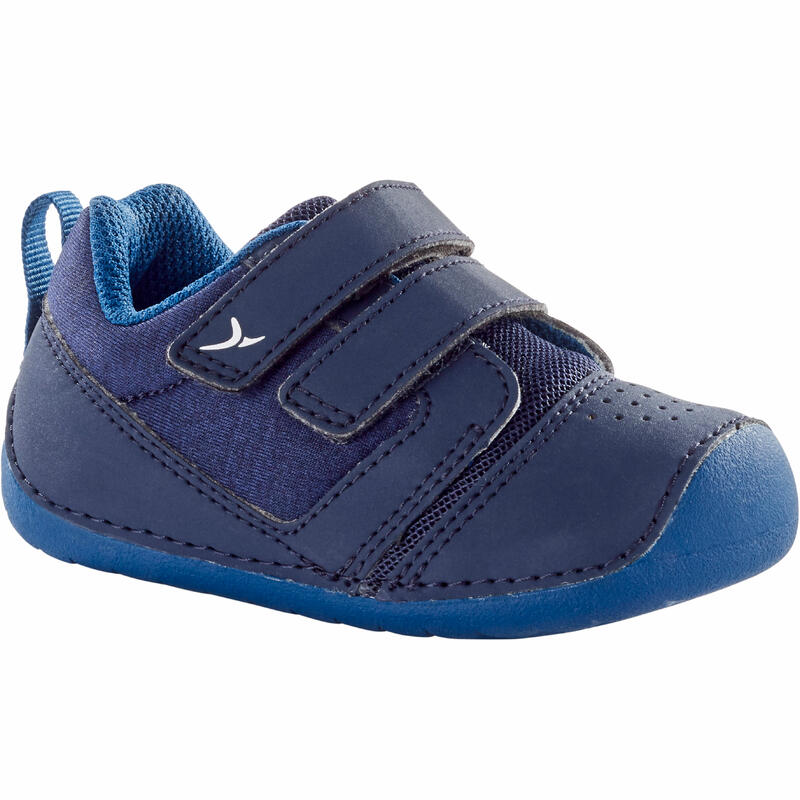 Zapatillas gimnasia flexible Bebés Domyos I Move 500 azul oscuro tallas 20 al 24
