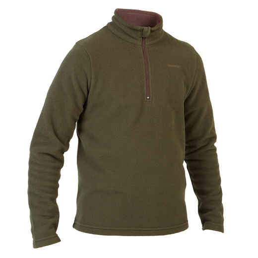 
      Kids' Half Zip Fleece - Deep Khaki
  