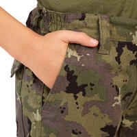 Junior Resistant Trousers - 100 green island camouflage