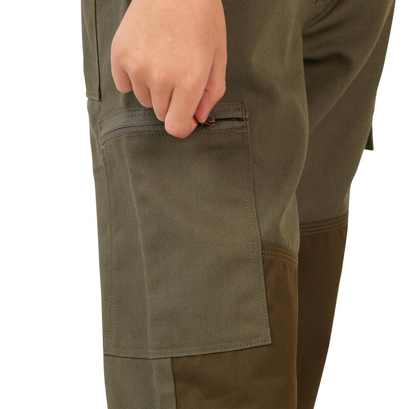 Jagdhose 100 RENFORT Kinder grün braun