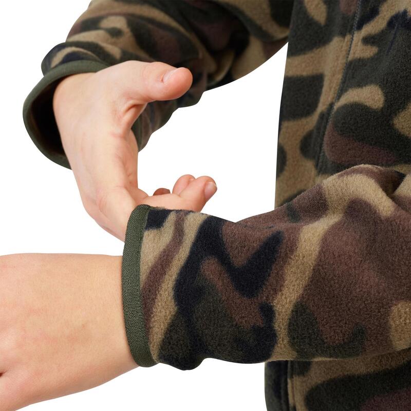 calcetines enemigo Educación moral Forro polar caza 100 cálida camuflaje Niños Solognac verde militar |  Decathlon
