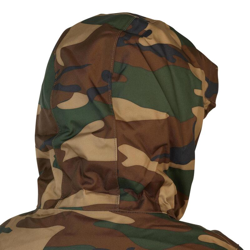 Veste chasse chaude 100 junior camouflage vert