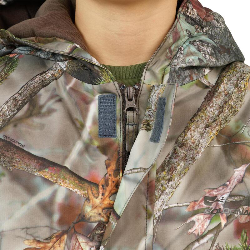 Warme en waterdichte kinderjas voor de jacht Sibir 300 camouflage