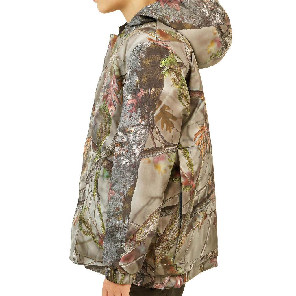 Kamuflažna dečja topla jakna WOODLAND 100