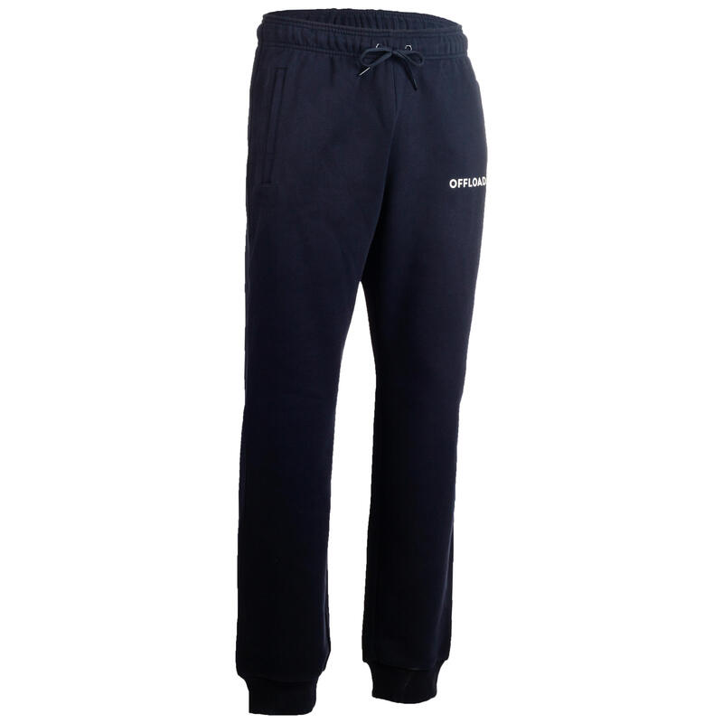 PANTALON MOLLETON CLUB RUGBY R500 ENFANT bleu
