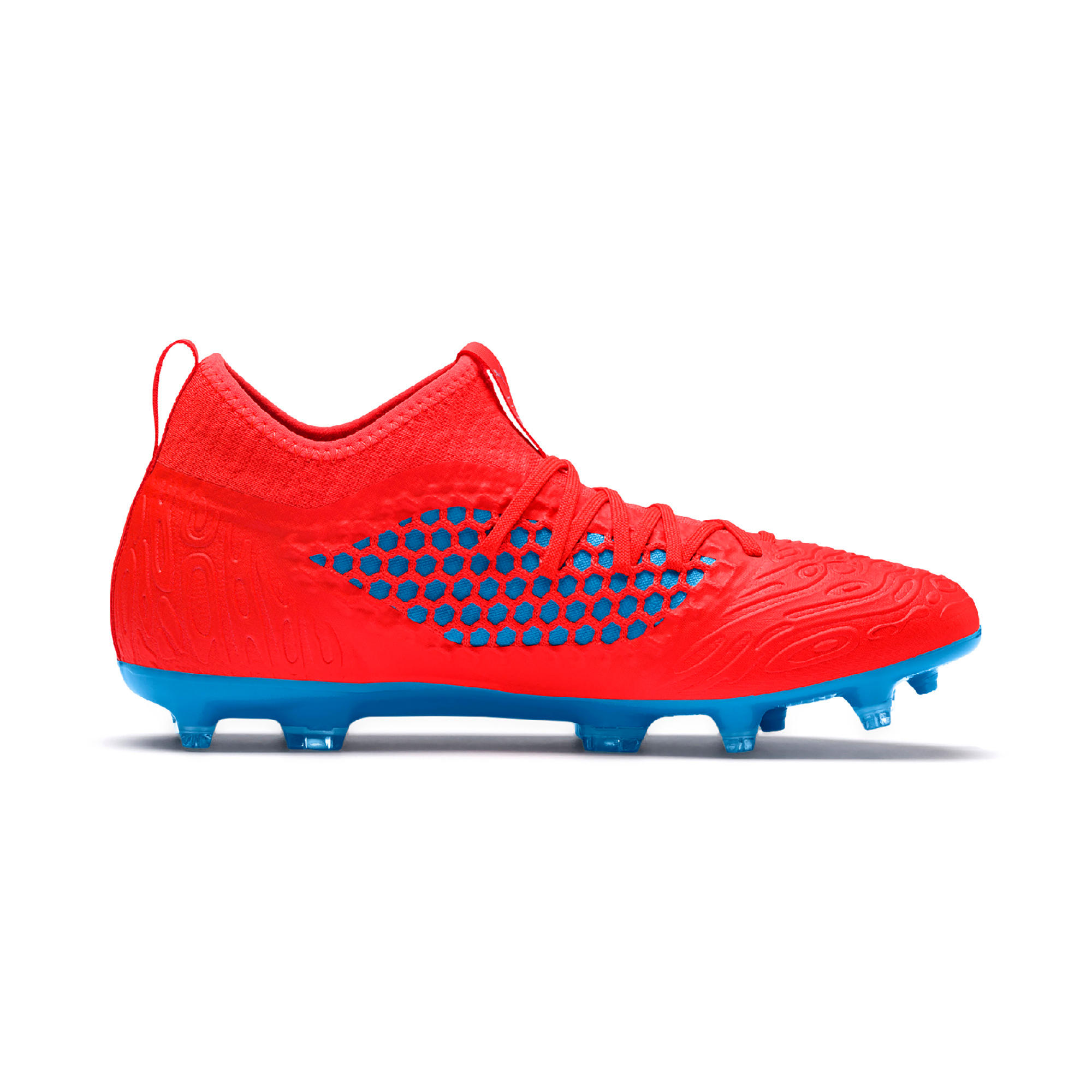 Scarpe calcio bambino FUTURE 19 3 FG rosse PUMA Decathlon