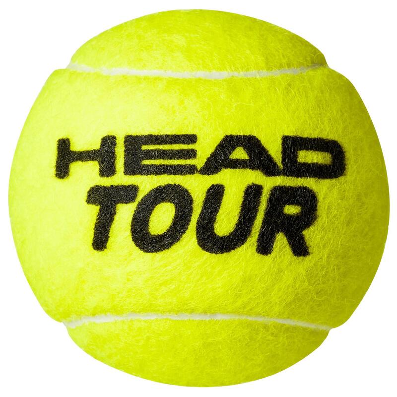 Versatile Tennis Balls Tour 4Pack Yellow HEAD Decathlon